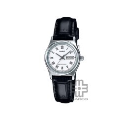 Casio General LTP-V006L-7B Black Leather Band Women Watch