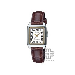 Casio General LTP-V007L-7B2 Dark Brown Leather Band Women Watch