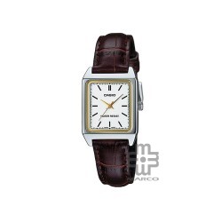 Casio General LTP-V007L-7E2 Dark Brown Leather Band Women Watch