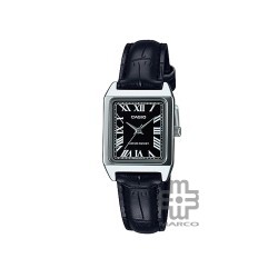 Casio General LTP-V007L-1B Black Leather Band Women Watch