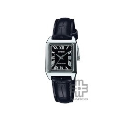 Casio General LTP-V007L-1B Black Leather Band Women Watch