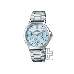 Casio General LTP-V300D-2A Silver Stainless Steel Band Women Watch