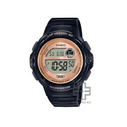 Casio General LWS-1200H-1AV Black Resin Band Women Youth Watch