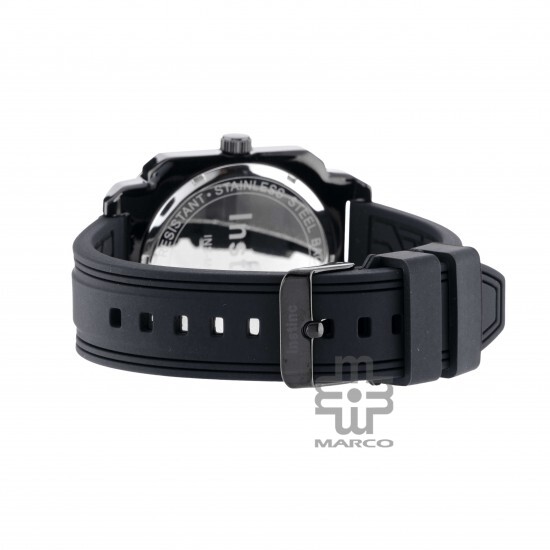 Instinc M6071L-NZ1FHF Black Silicon Band Men Watch