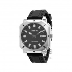 Instinc M6071L-NZ1WHH Black Silicon Band Men Watch