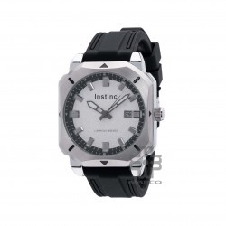 Instinc M6071L-NZ1WHW Black Silicon Band Men Watch