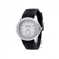 Instinc M6181L-NZ2WHW Black Silicon Band Men Watch