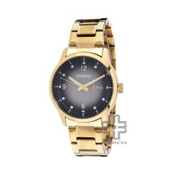 Instinc M6182L-XZ1GGY Gold Stainless Steel Band Men Watch