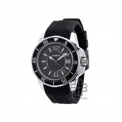 Instinc M6183L-NZ1WHH Black Silicon Band Men Watch