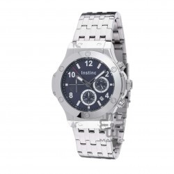 Instinc M6525L-XZ2WWB Silver Stainless Steel Band Men Watch