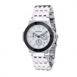 Instinc M6525L-XZ2YWW Silver Stainless Steel Band Men Watch