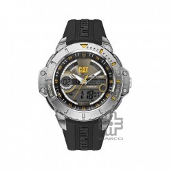 Caterpillar ANADIGIT MA-145-21-131 Black Dial Black Rubber Strap Analog and Digital Men Watch