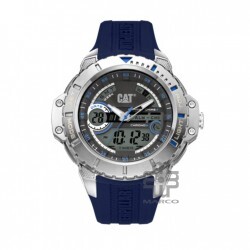 Caterpillar ANADIGIT MA-145-26-136 Grey Dial Blue Rubber Strap Analog and Digital Men Watch