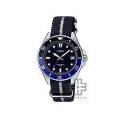 Casio General MDV-10C-1A2V Black Cloth Band Men Watch