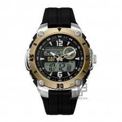 Caterpillar SPORTICA ME-145-21-134 DIGITAL AND ANALOG BLACK GOLD DIALBLACK GOLD PU STRAP MEN WATCH