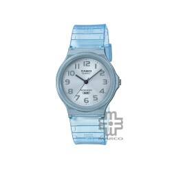 Casio General MQ-24S-2B Blue Translucent Resin Band Women Youth Watch