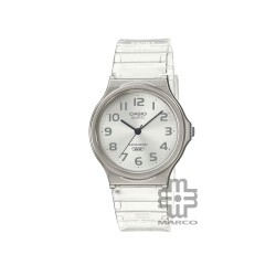 Casio General MQ-24S-7B White Translucent Resin Band Women Youth Watch