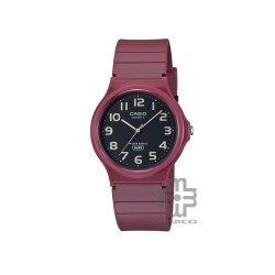 Casio General MQ-24UC-4B Matte Red Resin Band Men Youth Watch