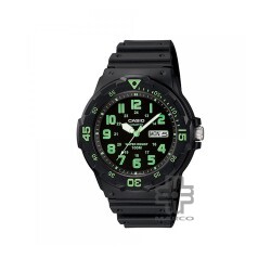 Casio General MRW-200H-3BV Black Resin Band Men Youth Watch