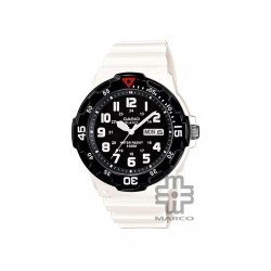 Casio General MRW-200HC-7BV White Resin Band Men Youth Watch