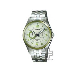 Casio General MTP-1353D-8B2 Silver Stainless Steel Band Men Watch