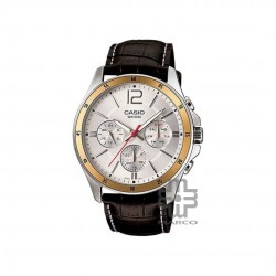 Casio General MTP-1374L-7AV Dark Brown Leather Band Men Watch