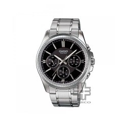 Casio General MTP-1375D-1AV Silver Stainless Steel Band Men Watch