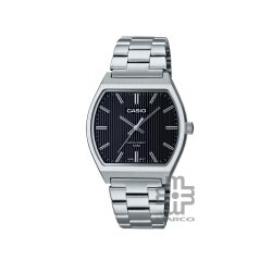 Casio General MTP-B140D-1AV Silver Stainless Steel Band Men Watch