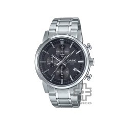 Casio General MTP-E510D-1A1V Silver Stainless Steel Band Men Watch