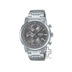 Casio General MTP-E510D-8AV Silver Stainless Steel Band Men Watch