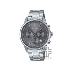 Casio General MTP-E515D-8AV Silver Stainless Steel Band Men Watch