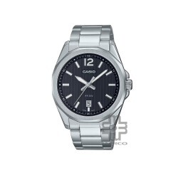 Casio General MTP-E725D-1AV Silver Stainless Steel Band Men Watch