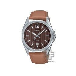 Casio General MTP-E725L-5AV Brown Leather Band Men Watch