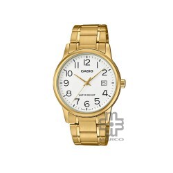 Casio General MTP-V002G-7B2 Gold Stainless Steel Band Men Watch