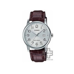 Casio General MTP-V002L-7B2 Brown Leather Band Men Watch