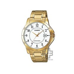 Casio General MTP-V004G-7B Gold Stainless Steel Band Men Watch