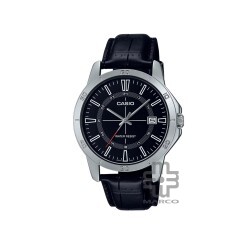 Casio General MTP-V004L-1C Black Leather Band Men Watch