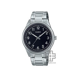 Casio General MTP-V005D-1B4 Silver Stainless Steel Band Men Watch