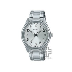 Casio General MTP-V005D-7B4 Silver Stainless Steel Band Men Watch