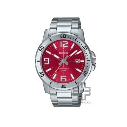 Casio General MTP-VD01D-4BV Silver Stainless Steel Band Men Watch