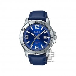 Casio General MTP-VD01L-2BV Blue Leather Band Men Watch