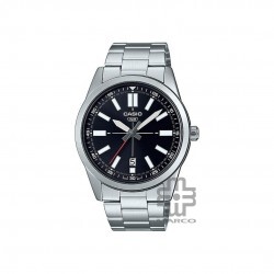 Casio General MTP-VD02D-1E Silver Stainless Steel Band Men Watch