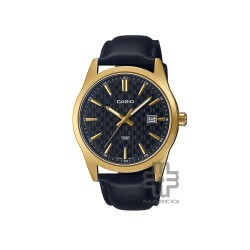 Casio General MTP-VD03GL-1A Black Leather Band Men Watch