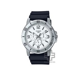 Casio General MTP-VD300-7B Black Resin Band Men Watch