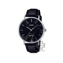 Casio General MTP-VT01LM-1A Black Leather Band Men Watch