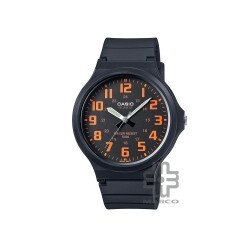 Casio General MW-240-4BV Black Resin Band Men Watch