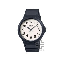 Casio General MW-240-7BV Black Resin Band Men Watch