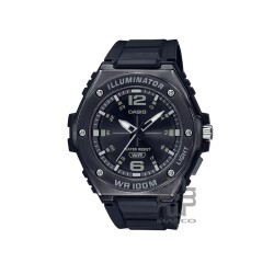 Casio General MWA-100HB-1AV Black Resin Band Men Watch