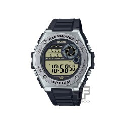 Casio General MWD-100H-9AV Black Resin Band Men Watch