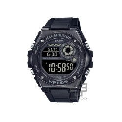 Casio General MWD-100HB-1BV Black Resin Band Men Watch